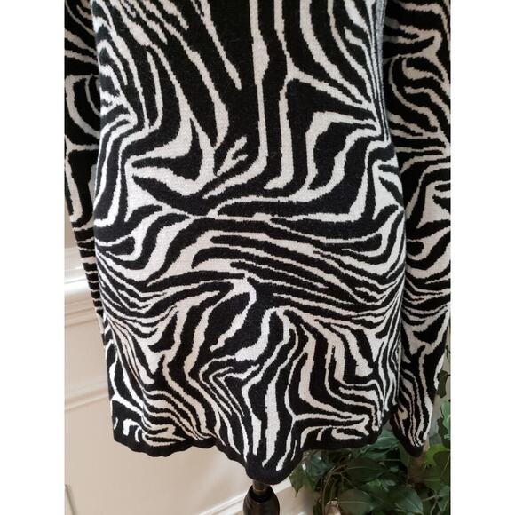 Est. 1946 Womens Black Animal Print Cotton Round Neck Long Sleeve Sweater Large - Picture 12 of 12